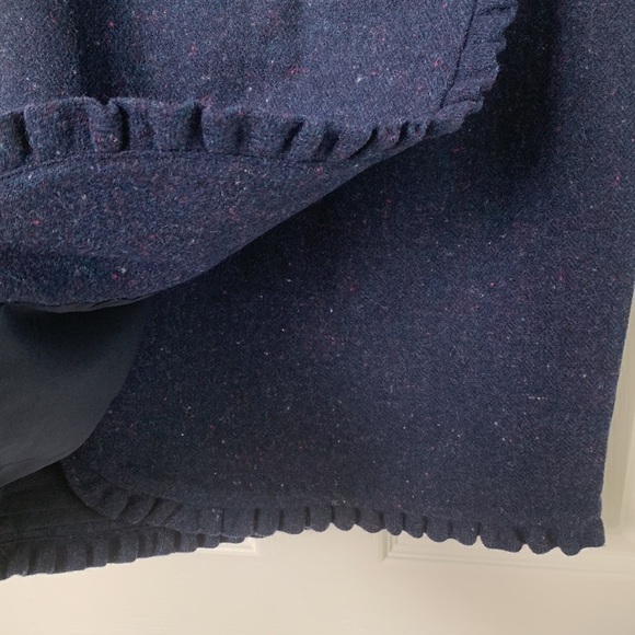 NWT Talbots 2P Navy Wool Skirt - Picture 8 of 11